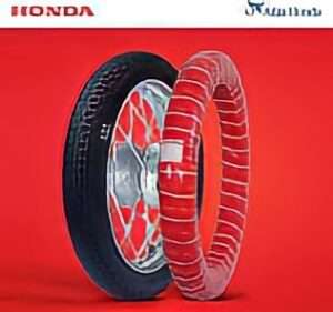 Tyre is a Honda CB 125